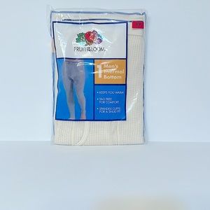 Fruit of the Loom Men’s Thermal Bottom, Gray